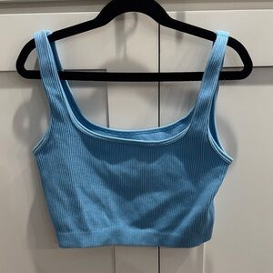 Ambiance Blue Textured Knit Top